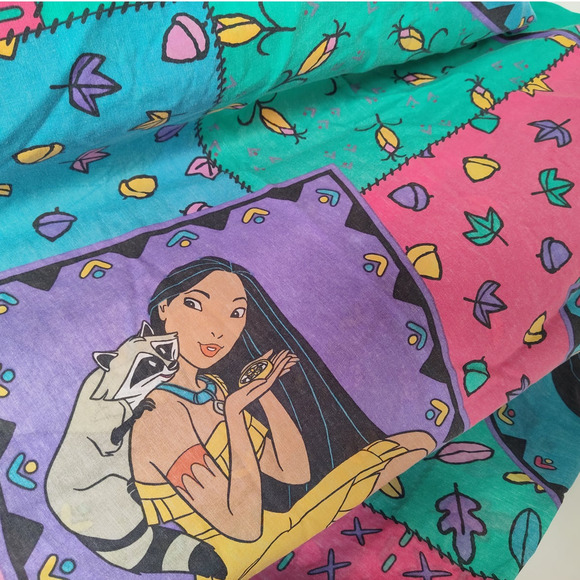Disney Bedding Vintage Pocahontas Fitted Sheet 9s Disney Princess